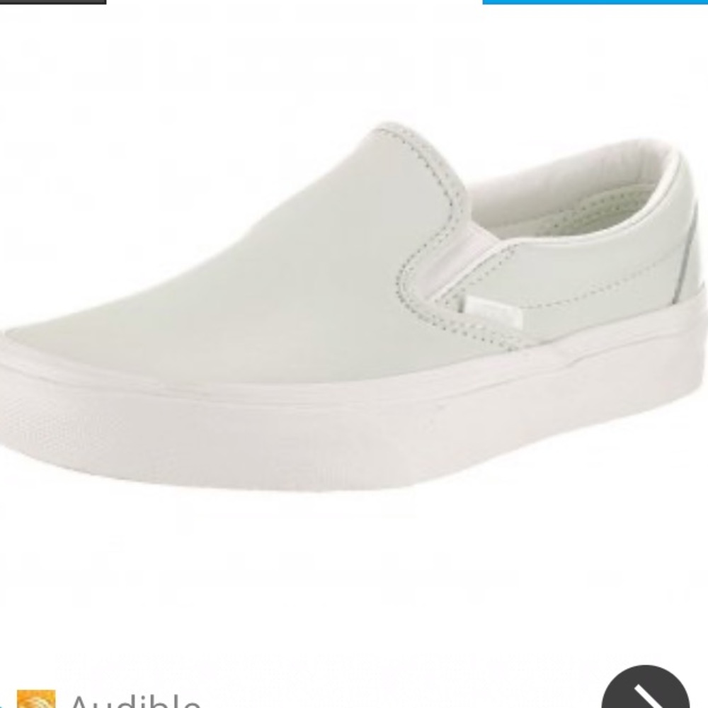 NWOT Madewell Vans CLASSIC Leather Slip Ons